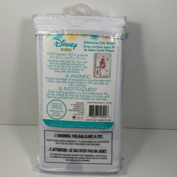 Disney Baby Milestone Crib Sheet - Winnie the Pooh - Picture 7 of 7